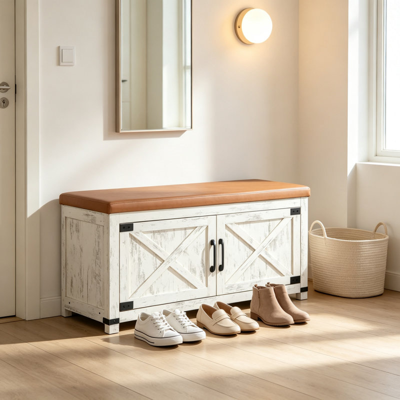 12 Pair Shoe Storage Bench