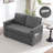 Upholstered Convertible Sleeper Sofa featuring USB Ports and Side Pocket-495619665