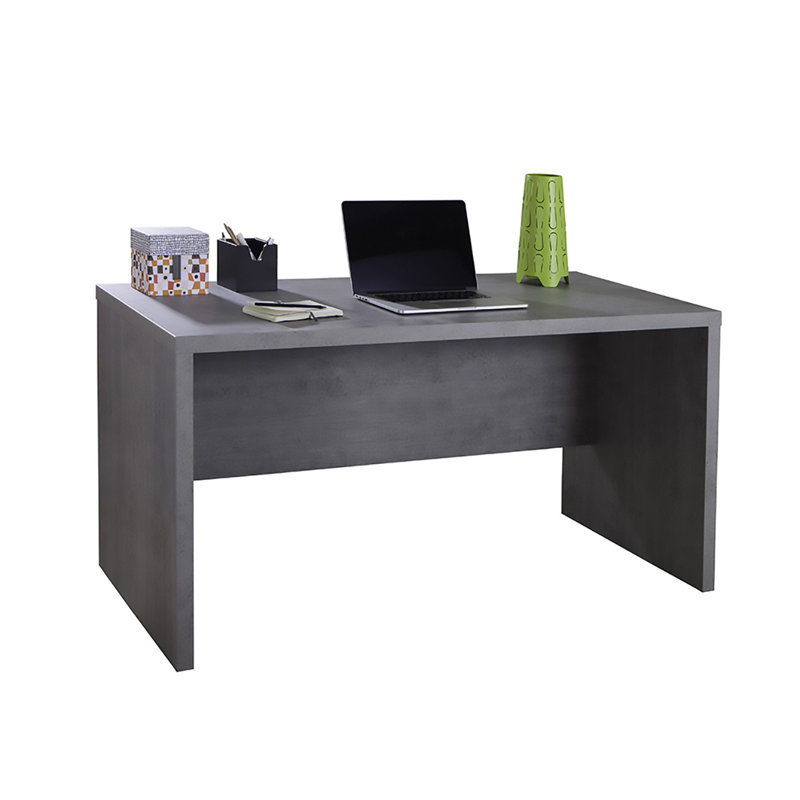 Pratico Writing Desk, 74cm H x 140cm W x 69cm D, Grey