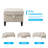 78" Square Arm Linen Sofa with Reversible Cushions, Beige-1502881593