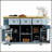 53 Inch Large Kitchen Island with Drop Leaf, Power Outlet, and Rolling Cart on 5 Wheels for Enhanced Storage and Mobility-2138524462