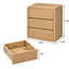 Table de chevet Adamstown de 60 cm de large avec 3 tiroirs, naturelle-997949430