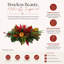 Holiday Candleholder Arrangement with Evergreens and Pinecones