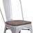 Kewaunee Metal Stackable Chair with Wood Seat-1921678927