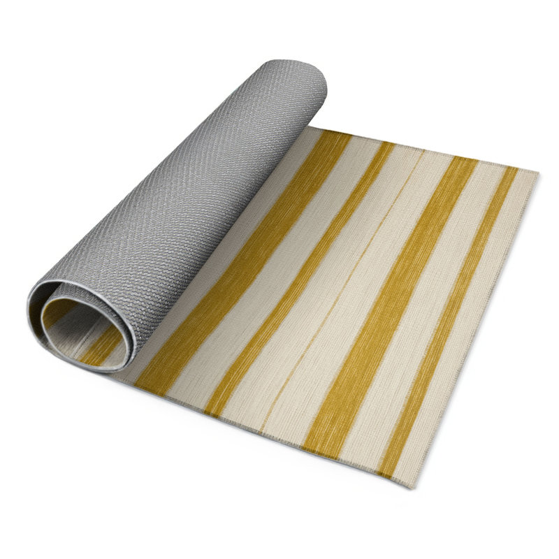 Tapis intérieur / extérieur beige HorizontalStripes, Rectangle 4pi x 6 pi