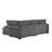 93'' Reversible Modern Upholstered L-Shape Sectional Sofa-371120054