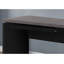 Bureau d'ordinateur, bureau personnel, ordinateur portable, L 48 po, travail, stratifié noir et gris, contemporain, moderne