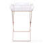 Table-plateau en acrylique et cuivre transparent Cercie