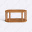 Table basse Kyoto, table basse minimaliste rectangulaire en bois de hêtre massif pour le salon-109319578