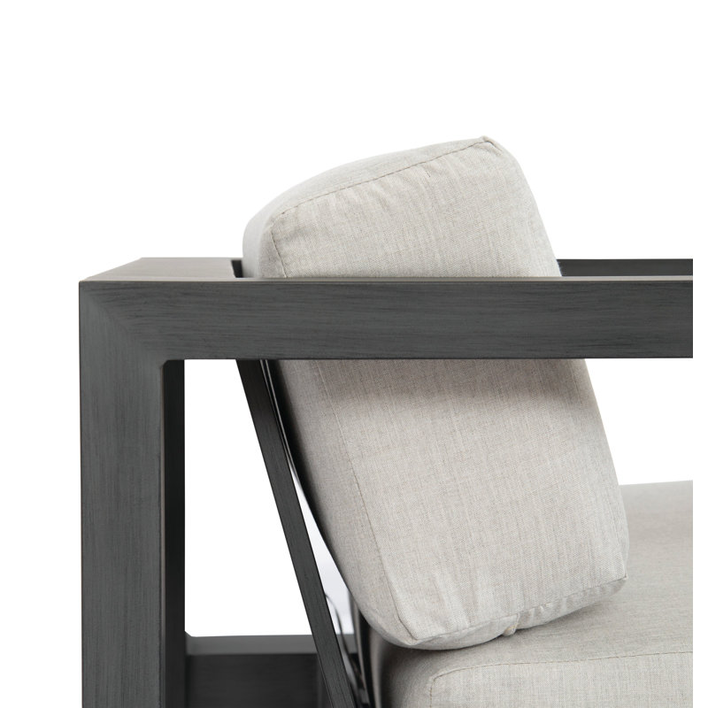 Redondo Outdoor Lounge Chair, Cast Silver Sunbrella®