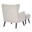 Upholstered Wingback Chair With Footstool-2088036189