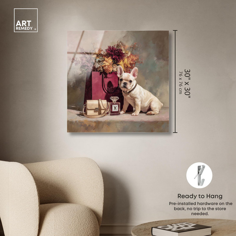 «Little Frenchie Glam» par Art Remedy, H 30 po x l 30 po