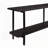 Celine 71" Contemporary Modern Console Table with 2 Shelves in Black-1661968989