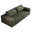 Canapé 71 po 71 po, tissu velours côtelé, sièges profonds, canapé causeuse confortable, sans assemblage, 1 pièce pour salon, chambre à coucher, salle de conférence, appartement, vert