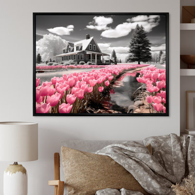 " Pink Farmhouse Frontyard Oasis "