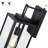 1-Light Matte Black Outdoor Wall Lantern with Dusk to Dawn-493463323