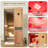 Samsora 2-Person Indoor Steam Saunas 2500W with Negative Ion Technology & Red Light Therapy, Model 702ST, 95℉-230℉ Temp Range,African Mahogany Wood, Bluetooth Speaker, Personal Indoor Low EMF Wet Sauna with Heater,Sauna Stone-122758398-122758396