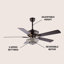 Ventilateur de plafond standard avec télécommande Fransje-1302455844