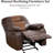 Brown Bonded Leather Recliner Chair