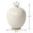 Approx. 8" High Off Whtie Ceramic Round Vase with Small opening