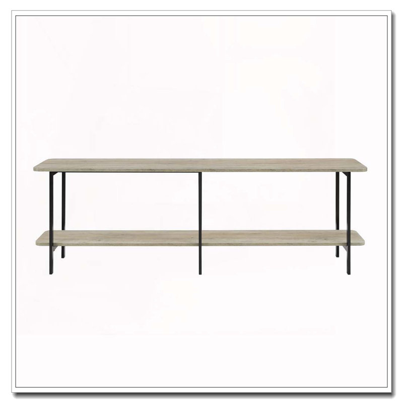 71" Console Table, Rustic Gray