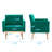 Jaunius 78.994Cm Wide Tufted Velvet Armchair-818570659