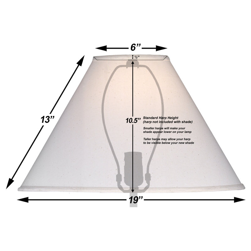 13 in. H Fabric Empire Lamp Shade