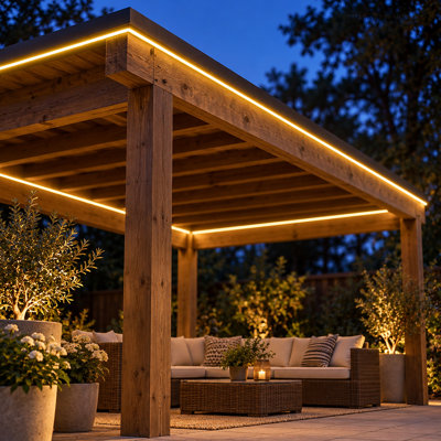 50FT LED Rope Lights Outdoor, IP67 Waterproof, AC 120V LED Strip Lights, UL Plug&Play