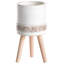 SKIATOS Handmade Ceramic Elevated Planter