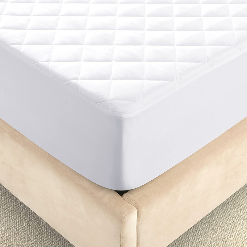Mattress Protector - Waterproof, Cool, Soft, Breathable - Deep Pocket - Noiseless - Bamboo And Washable Mattress Protector, King Size, White