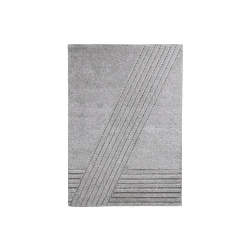 Gray Kyoto Rug, Rectangle 5'5" x 7'8"