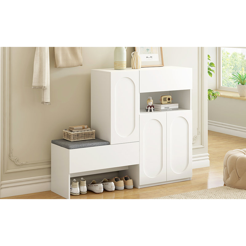Rangement pour chaussures Alex White 21, Blanc