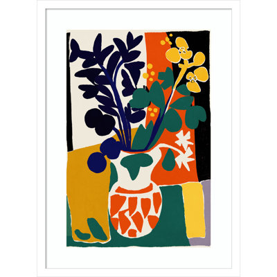France Floral Impressions by Treechild Wood Framed Wall Art Print