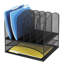Organisateur de bureau en filet Onyx avec deux plateaux et six sections verticales-36586480