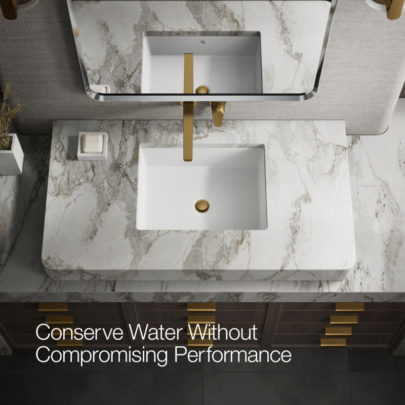 Avid Single-Handle Wall-Mount Bathroom Sink Faucet, Vibrant Brushed Moderne Brass