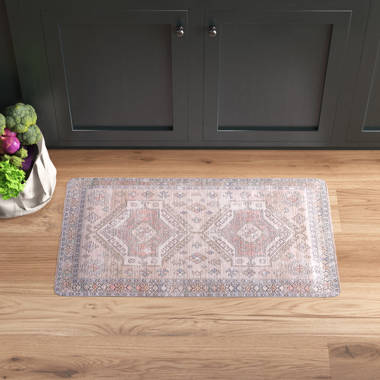 Non Skid Washable,2 Pieces Set Kitchen Rugs - (Light Brown, 20x32