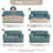 Stretch Pet Friendly Sofa Slipcover - Washable Couch Slip Cover Furniture Protector-88359768-88359764