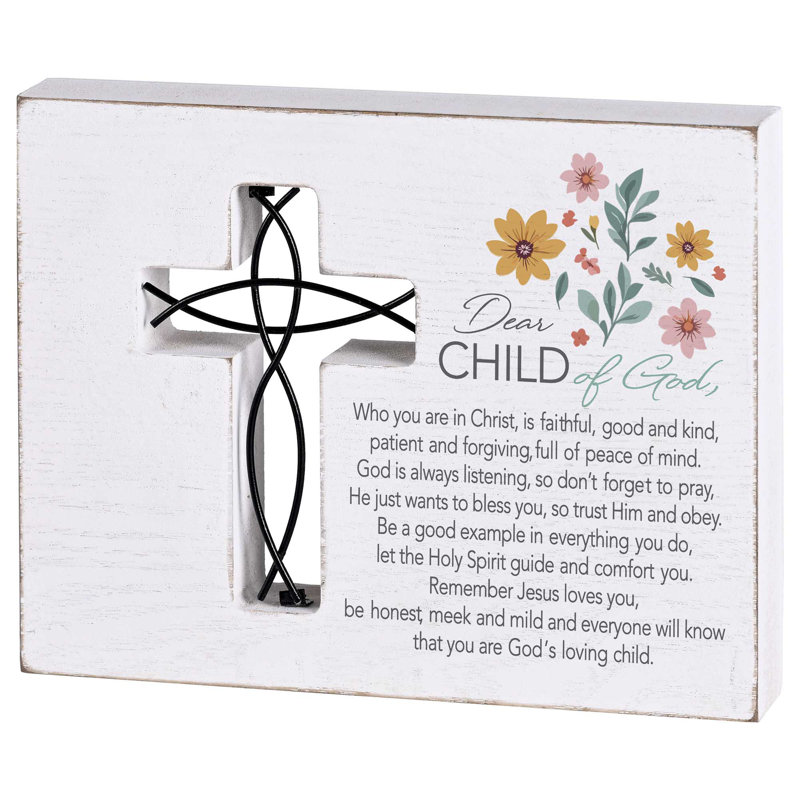 Plaque de table en métal Child Of God Girl