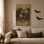 «Sugar Skull Woman and Skeleton with Roses in Halloween», art mural sur toile-1734935406