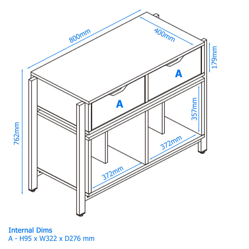 Louisiana Plus Turntable Stand Audio Cabinet