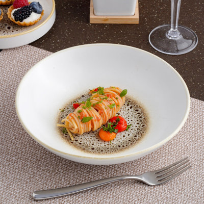 JAGUAR Premium Porcelain Deep Plate | Vital Coupe Round Deep Plate | Microwave & Dishwasher Safe