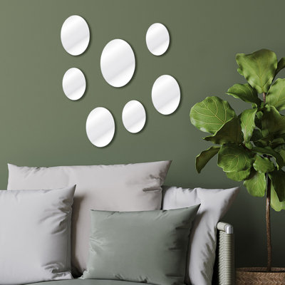 Ensemble de miroirs ovales muraux