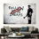 Impression sur toile Banksy Street Art - «Follow Your Dreams Cancred», décoration murale graffiti