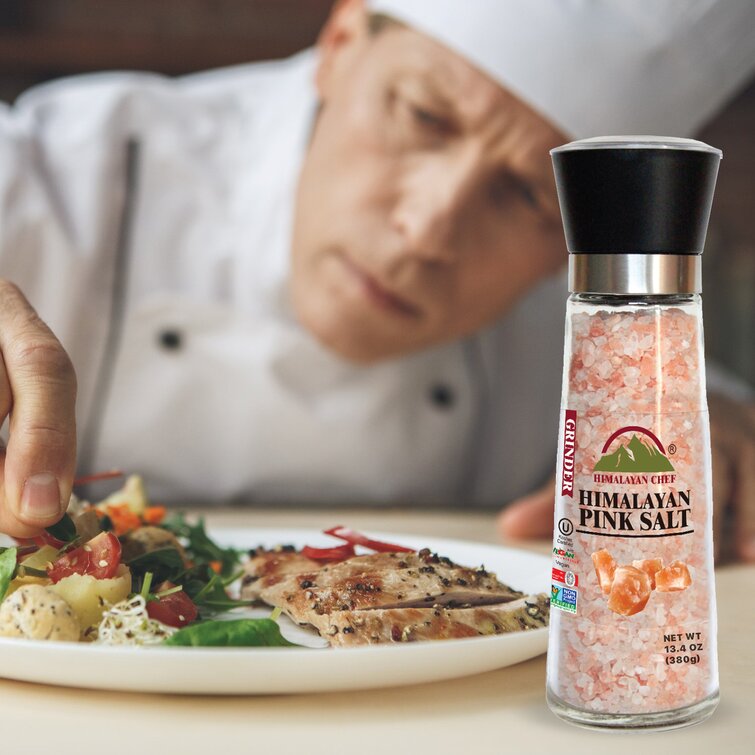 Himalayan Chef Salt Grinder, Refillable-13 Ounce & Reviews