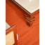 Tapis kilim en laine tissés à la main et à plat Alithea - 9 pi x 12 pi, de couleur orange foncé, motif uni uni, tapis faits à la main et à poils courts pour salon, chambre à coucher-27436279-126643371