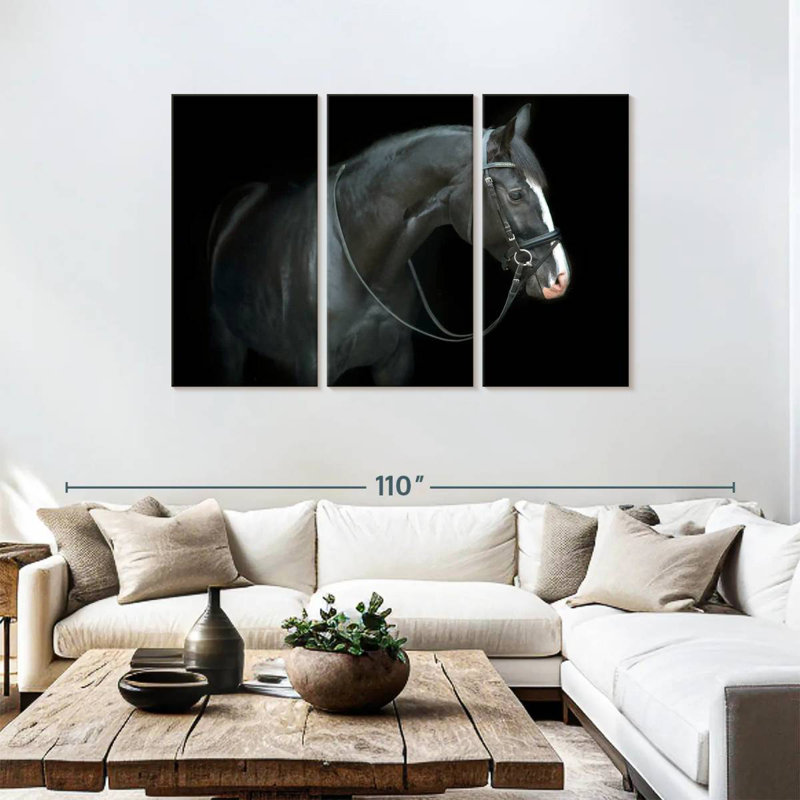 Brampt Thoroughbred Trakehner Horse, 48" H x 74" W