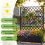 Jardinières mobiles en métal 47x16x73