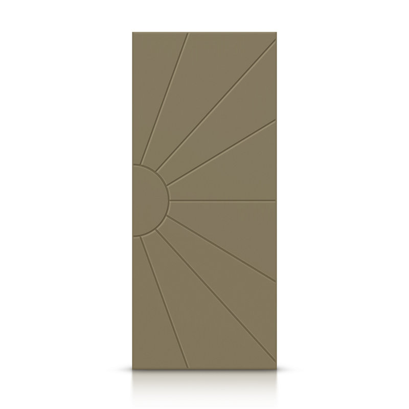 Porte standard à panneaux en bois, Vert olive, 30 po x 80 po