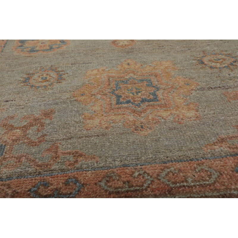 Tapis oriental en laine noué à la main 3 po x 5 po afghan Oushak menthe, couleur rosé