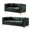 Ensemble de canapé rembourré capitonné 2 + 3p Modern Chenille-911910444